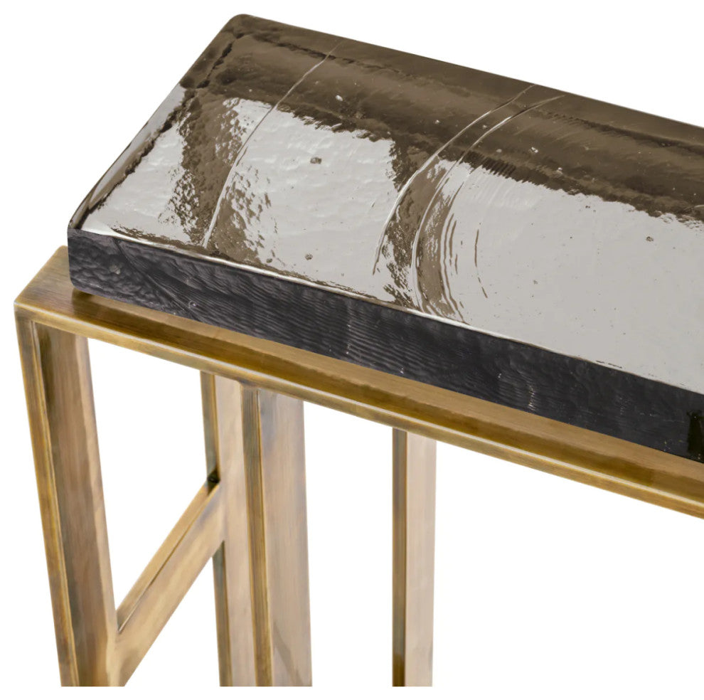 Vintage Brass End Table, Eichholtz Pierre