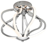 Artika Meridian Ceiling Flushmount Light, Chrome