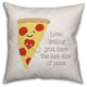 Last Slice of Pizza 20x20 Throw Pillow