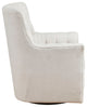 Madison Park Mathis Tufted Swivel Lounge Chair, Ivory
