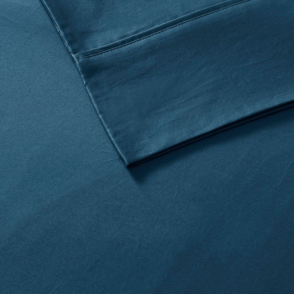 Madison Park 800 Thread Count Cotton-Blend Sateen 6-Piece Sheet Set, Teal