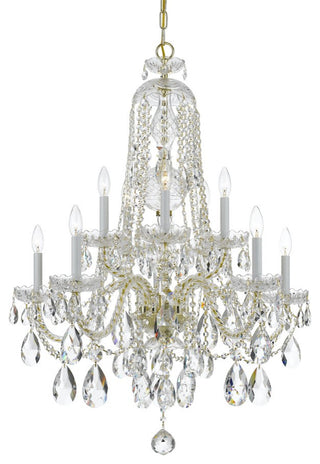 Crystorama Traditional Crystal 10-Light Chandelier