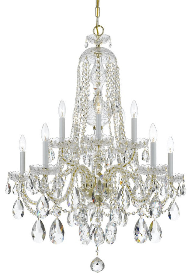 Crystorama Traditional Crystal 10-Light Chandelier