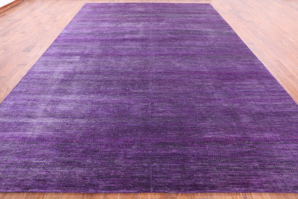Super Savannah Gabbeh Hand Knotted Wool and Silk Rug 10' 1" X 14' 3" Q6867