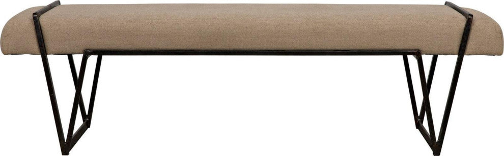 Traditional Backless Steel Bench