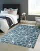 Aqua Terali Area Rug, Turquoise, 6'x9'