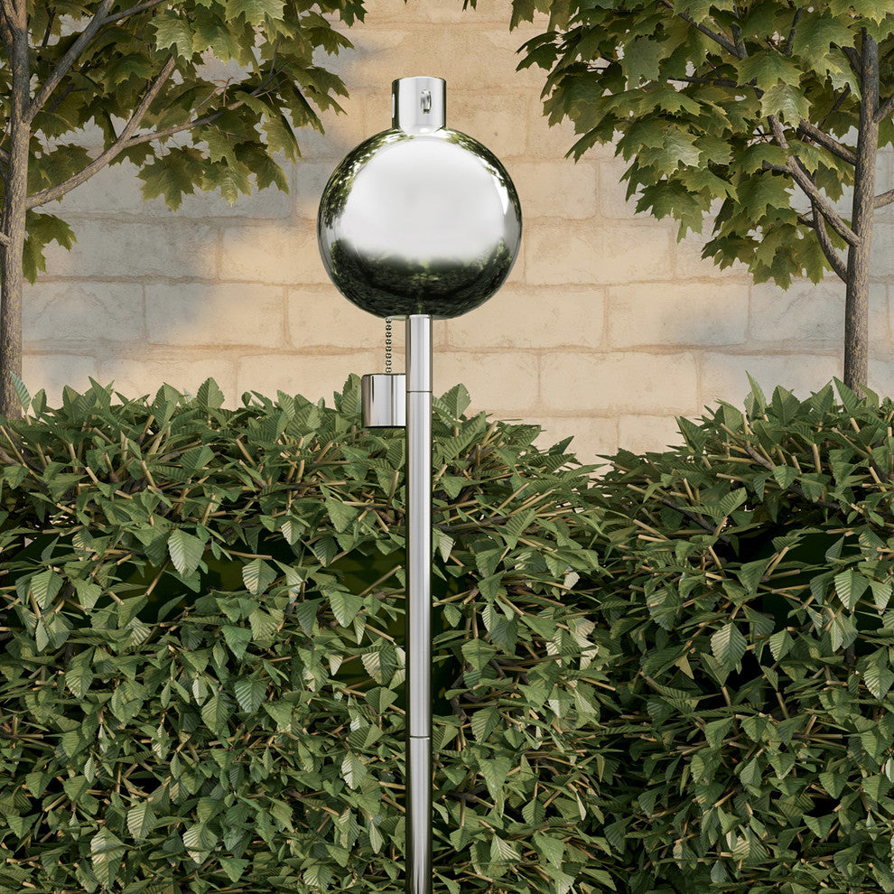 Outdoor Torch Lamp- 45" Steel Fuel Canister for Citronella by Pure Garden