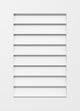 38 x 36 Vertical Surface Mount PVC Gable Vent, Functional, Standard Frame