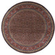 9' Round Persian Hill Herati Handmade Wool Rug - Q13173