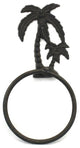 Cast Iron Palm Tree Towel Holder 9'', Beach Bathroom Decor, Beach Decoration