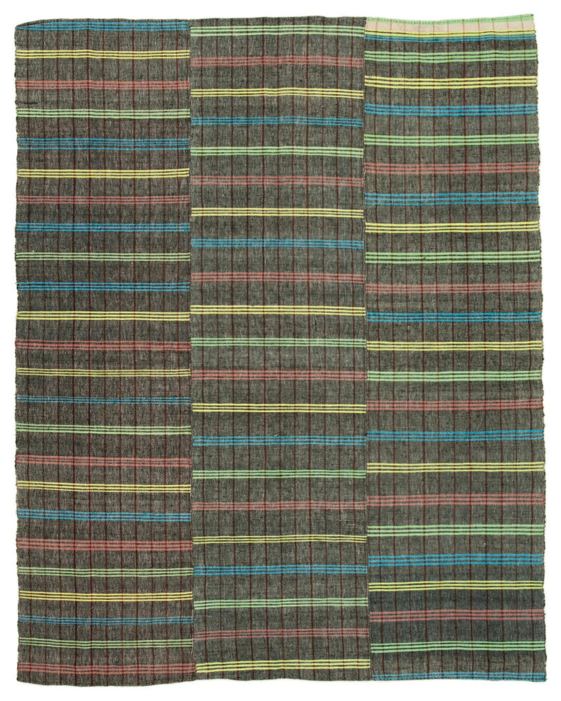Rug N Carpet - Handmade Oriental 6' 1'' x 7' 9'' Contemporary Wool Kilim Rug