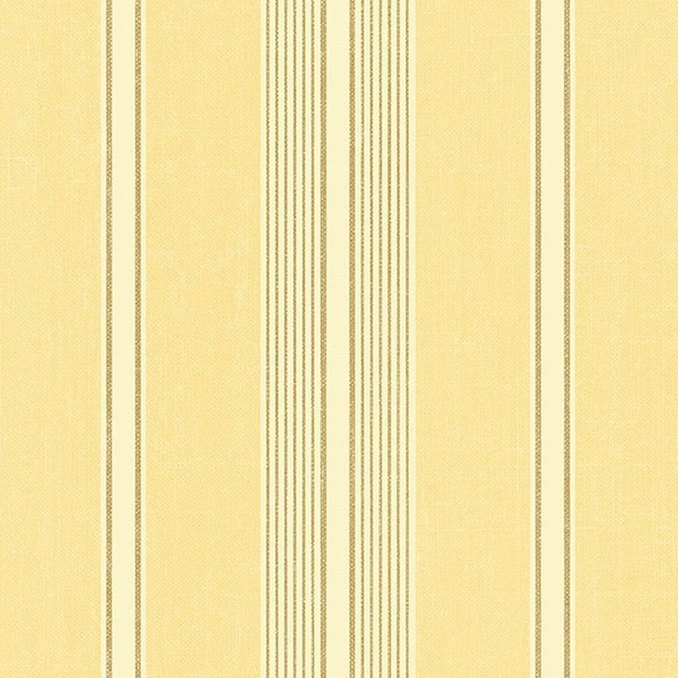 Stripes And Damasks, Classic Damask Stripes Beige Wallpaper Roll