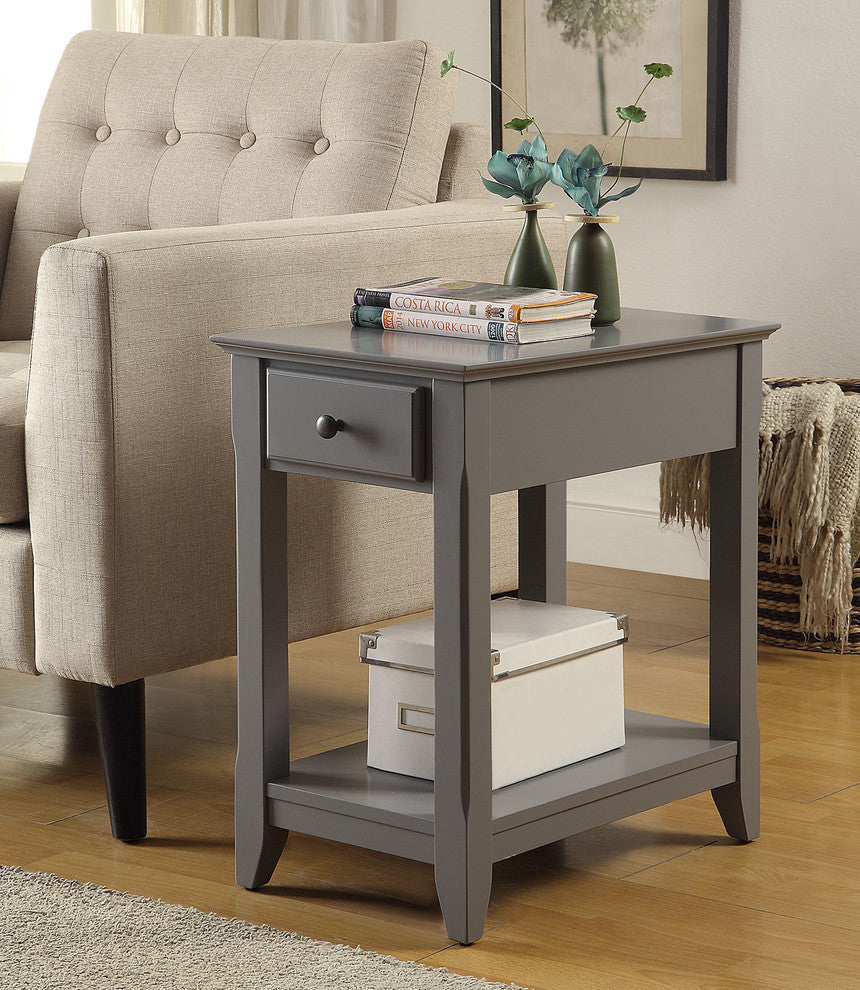 ACME Bertie Side Table, Gray