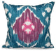 Original, Geometric Print Pillow, Teal, 20"x20"