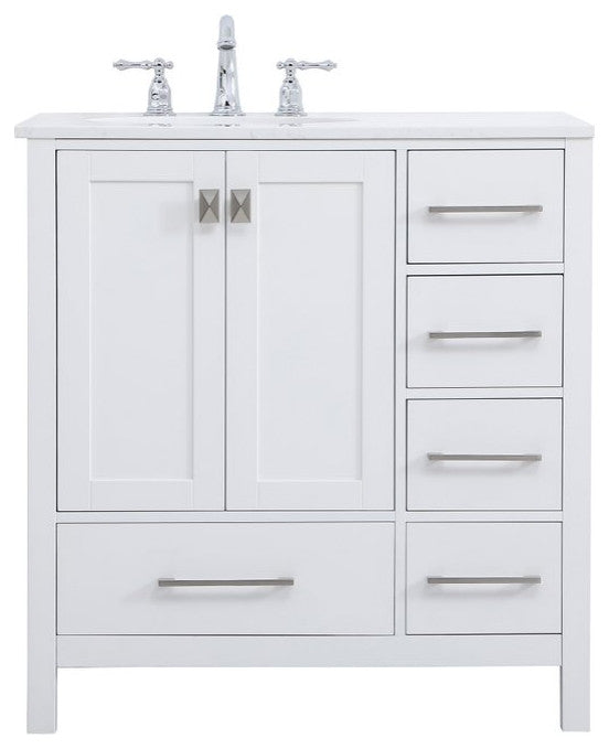 Elegant VF18832WH 32"Single Bathroom Vanity, White