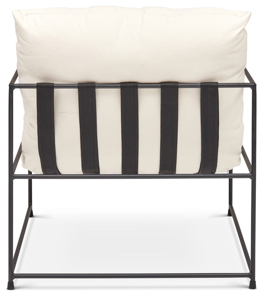 Trent Accent Chair, Washed White