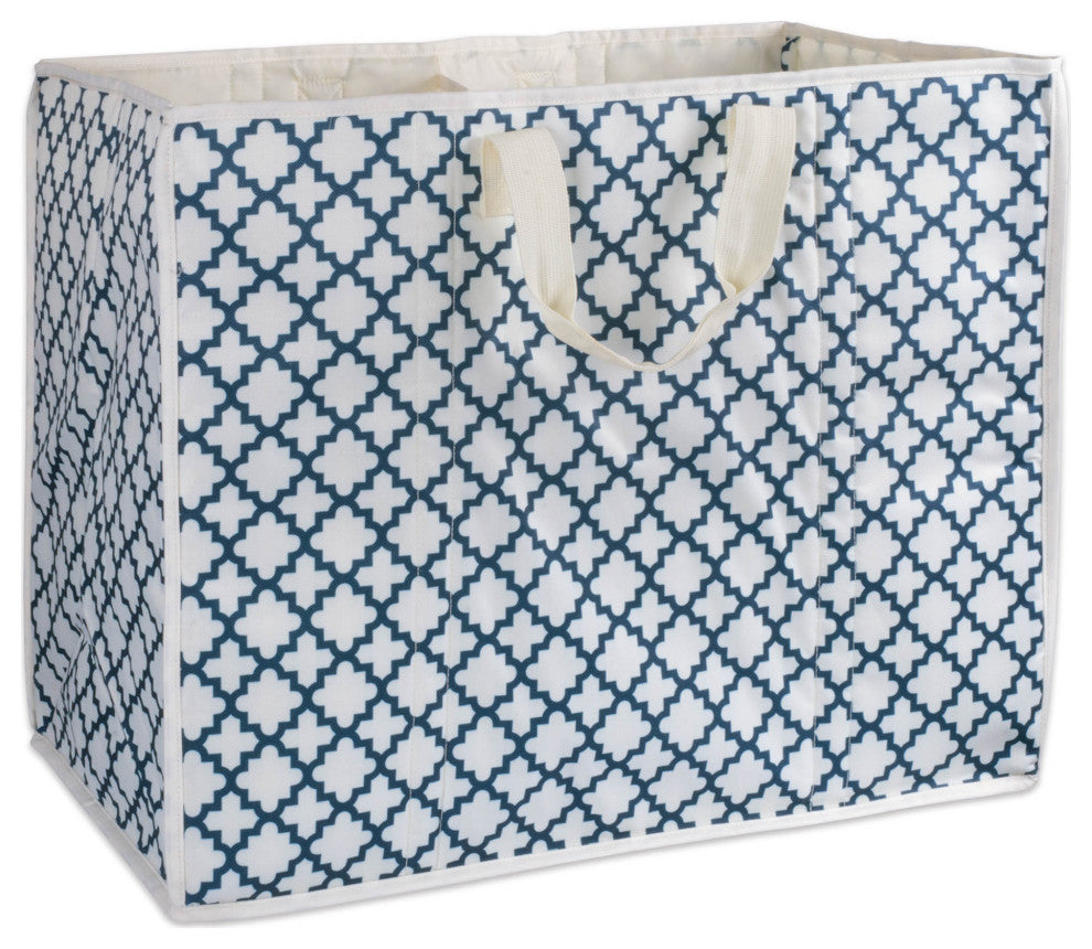 Polyester Storage Lattice Navy Rectangle All Purpose 21x13".7x17"