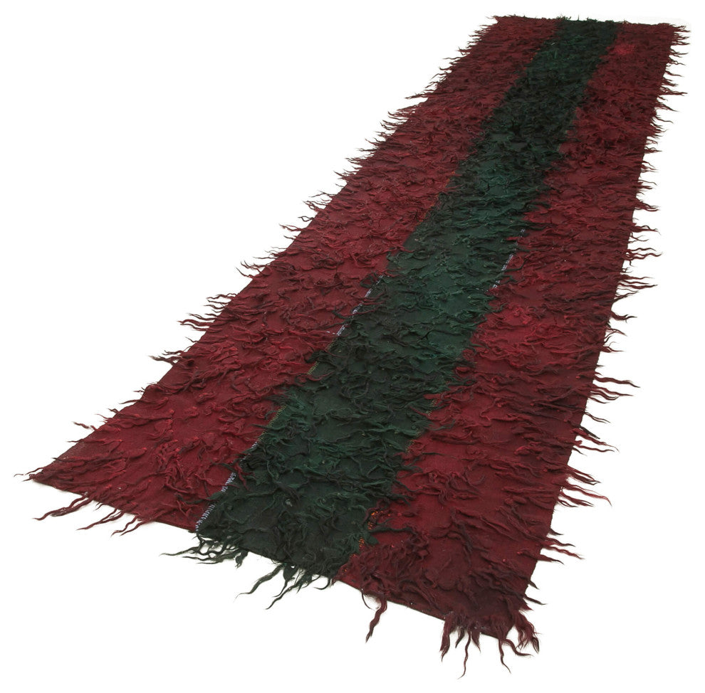 Rug N Carpet - Handmade Turkish 3' 5" x 16' 3" Unique Runner Kilim Rug