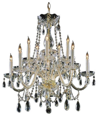 Crystorama Traditional Crystal 10-Light Chandelier