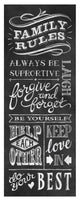 "Family Rules I" Digital Paper Print by Mary Urban, 17"x42"