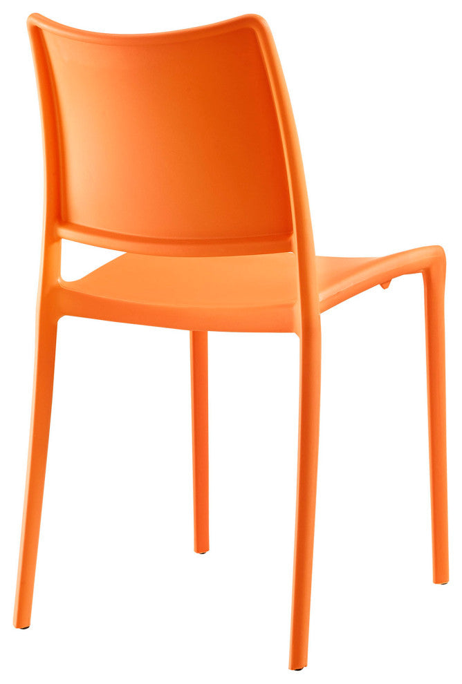 Hipster Dining Side Chair Set of 4, Orange