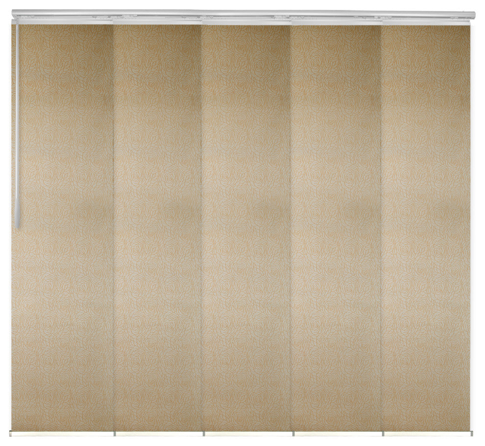 Raisa 5-Panel Track Extendable Vertical Blinds 58-110"W