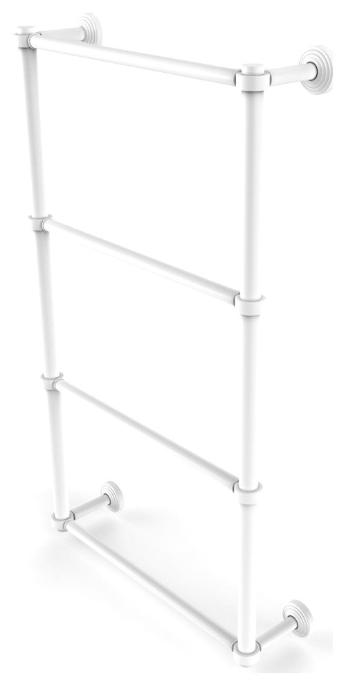 Waverly Place 4 Tier 36" Ladder Towel Bar, Matte White