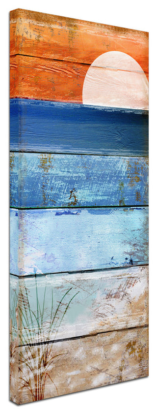 Color Bakery 'Beach Moonrise II' Canvas Art, 10x24