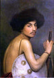 Jean-Leon Gerome Bishari Bust of a Warrior, Gallery Wrapped Canvas, 18"x27"
