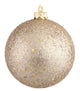 Vickerman 12" Champagne Sequin Ball Ornament