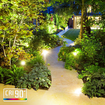 12-Pack 7W, Ground Well Light, 12V LED Low Voltage Landscape Pathway Lights