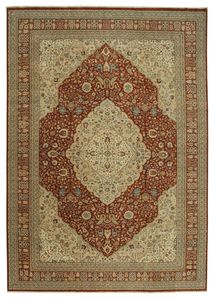Rug N Carpet - Handwoven Oriental 12' 0" x 17' 3" Oversize Oushak Area Rug