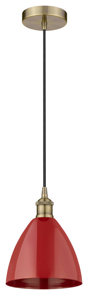 Innovations 616-1P-AB-MBD-75-RD 1-Light Mini Pendant, Antique Brass