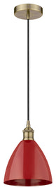 Innovations 616-1P-AB-MBD-75-RD 1-Light Mini Pendant, Antique Brass