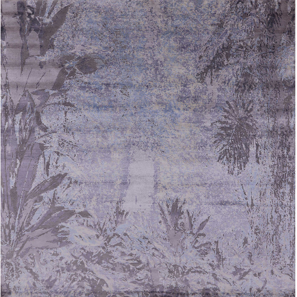 Ahgly Company Indoor Square Mid-Century Modern Area Rugs, 7' Square