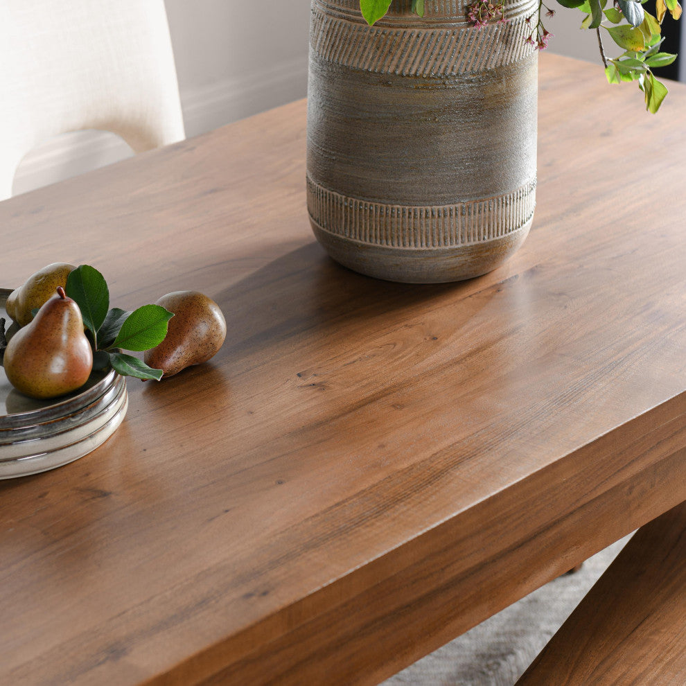 Arno 72" Acacia Wood Dining Table, Natural Finish by Kosas Home