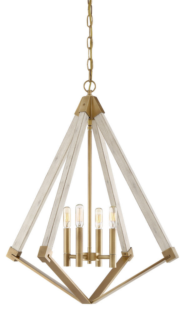 Viewpoint 4-Light Pendant, Weathered Brass