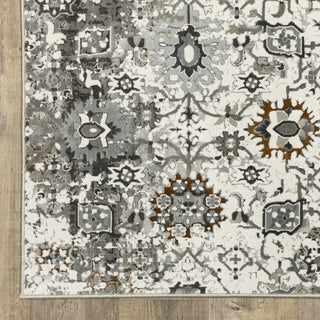 Galion Distressed Stains Ivory/Multi Indoor Area Rug, 7'10"x10'10"