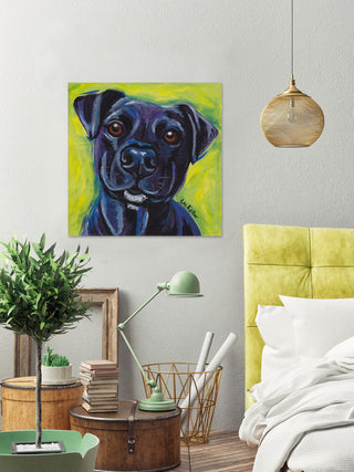 "The Sweetest Smile" Painting Print, Wrapped Canvas, 40"x40"