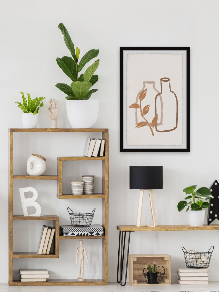 "Empty Bottles" Framed Painting Print, 24x36