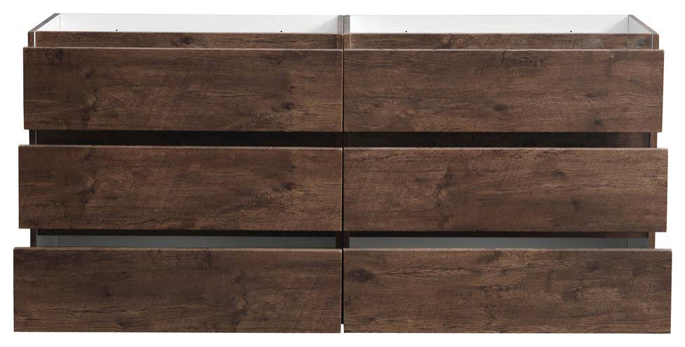 Fresca Lazzaro 72" Rosewood Double Sink Cabinet