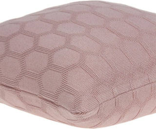 Parkland Collection Diani Transitional Pink Pillow Cover With Poly Insert