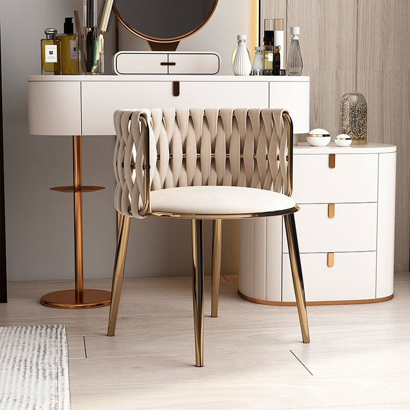 Light Luxury Nordic Single Sofa Chair, White