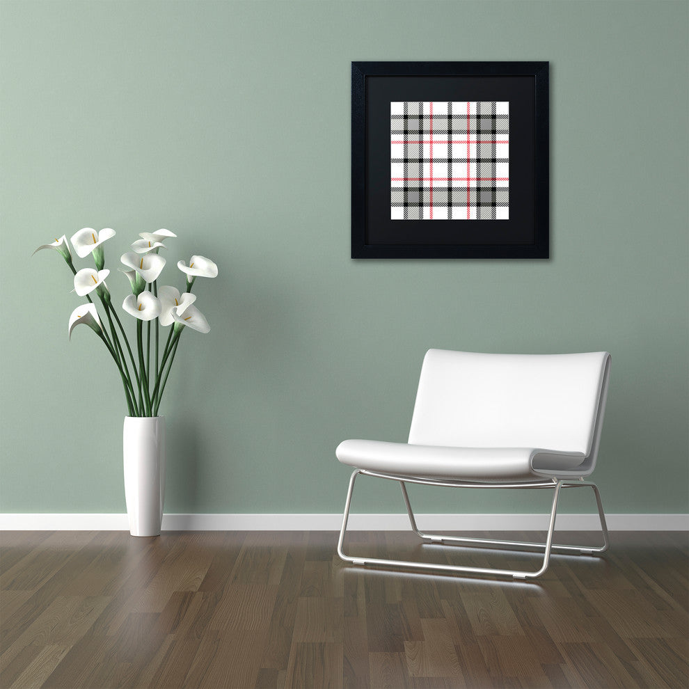Color Bakery 'Group 04 A' Matted Framed Art, Black Frame, Black Mat, 11x11