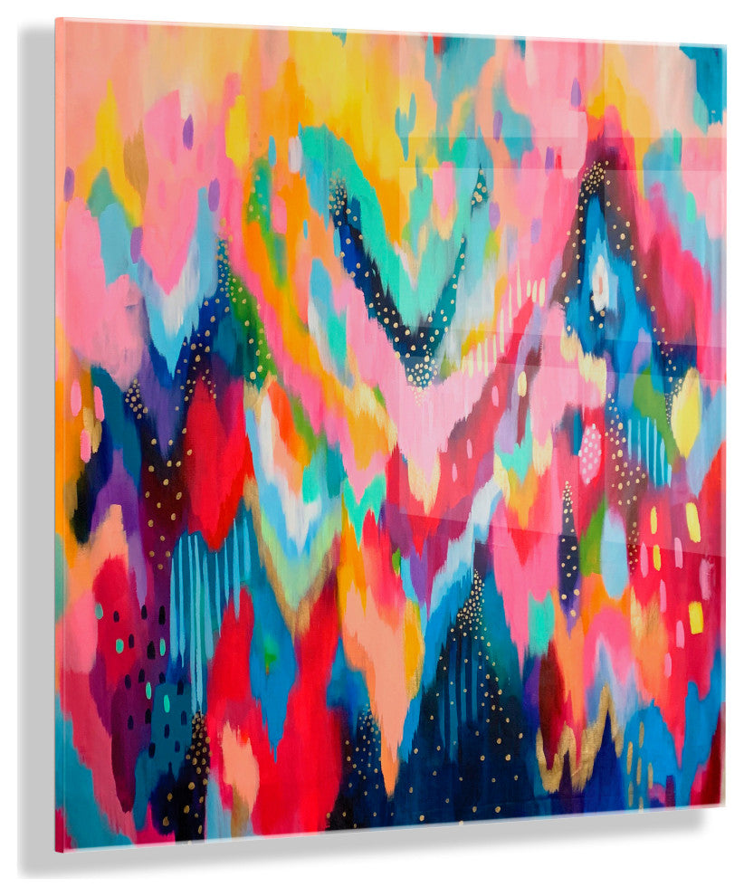 Brushstroke Floating Acrylic Art by Jessi Raulet of Ettavee, Assorted 23x23