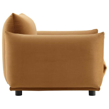 Copious Performance Velvet Armchair