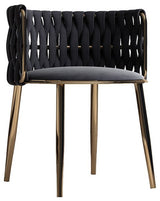Light Luxury Nordic Single Sofa Chair, Black