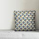 Acorns and Leaves Pattern, Blue Outdoor Throw Pillow, 18"x18"