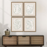 Linear Composition Framed Art, 4-Piece Set