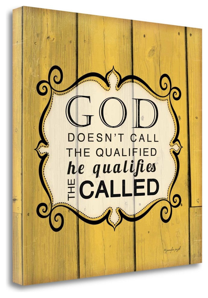 "God Qualifies The Called" By Jennifer Pugh, Giclee Print on Gallery Wrap Canvas